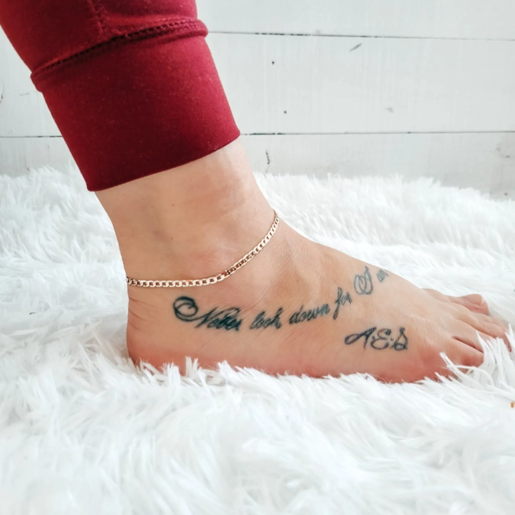 Cuban Chain Anklet - Gold
