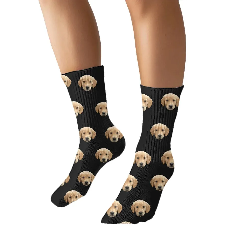 Custom Pet Face Pattern Socks