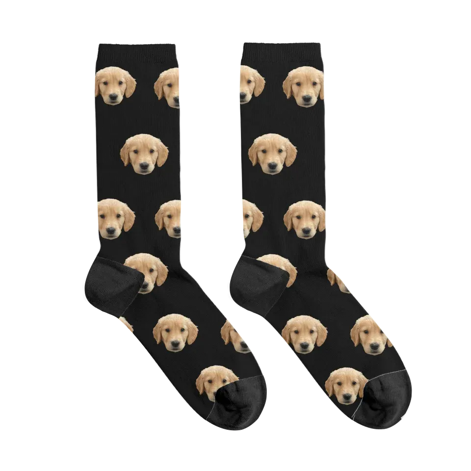 Custom Pet Face Pattern Socks