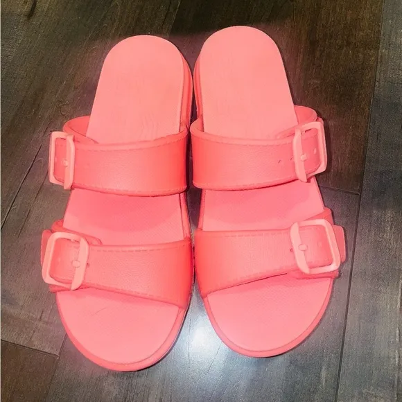 Dansko Kandi Pink Wedge Sandals