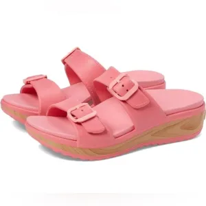Dansko Kandi Pink Wedge Sandals