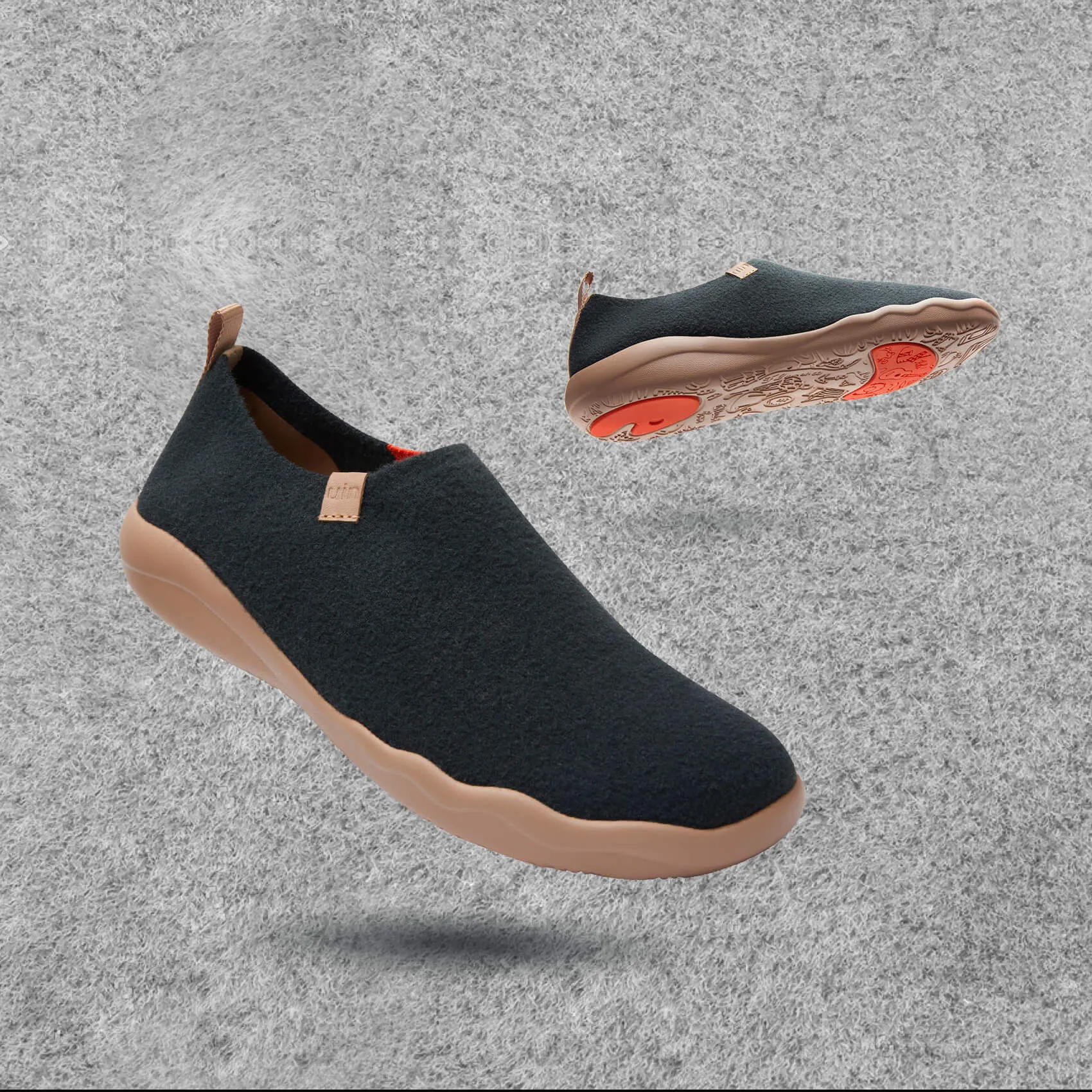 Dark Slate Gray Knitted Wool Toledo II