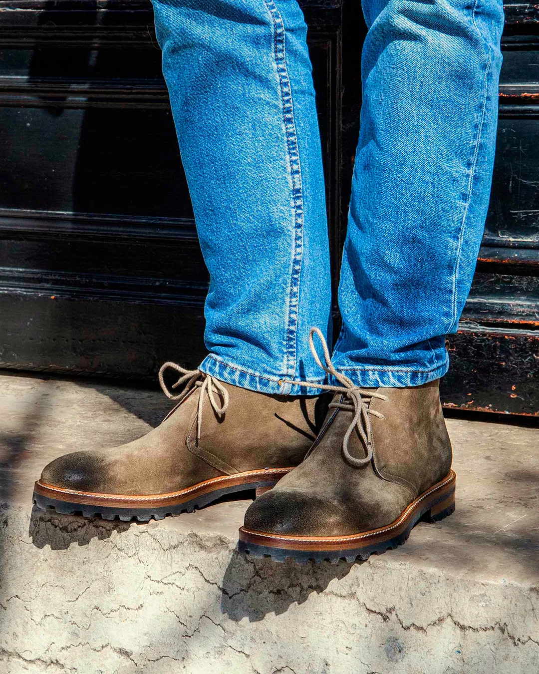 Desert Boots Firmo 393 veau velours sable