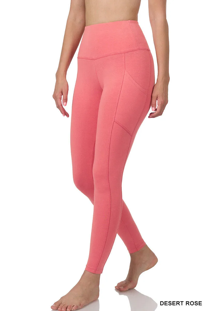 Devin Essential Leggings || Desert Rose