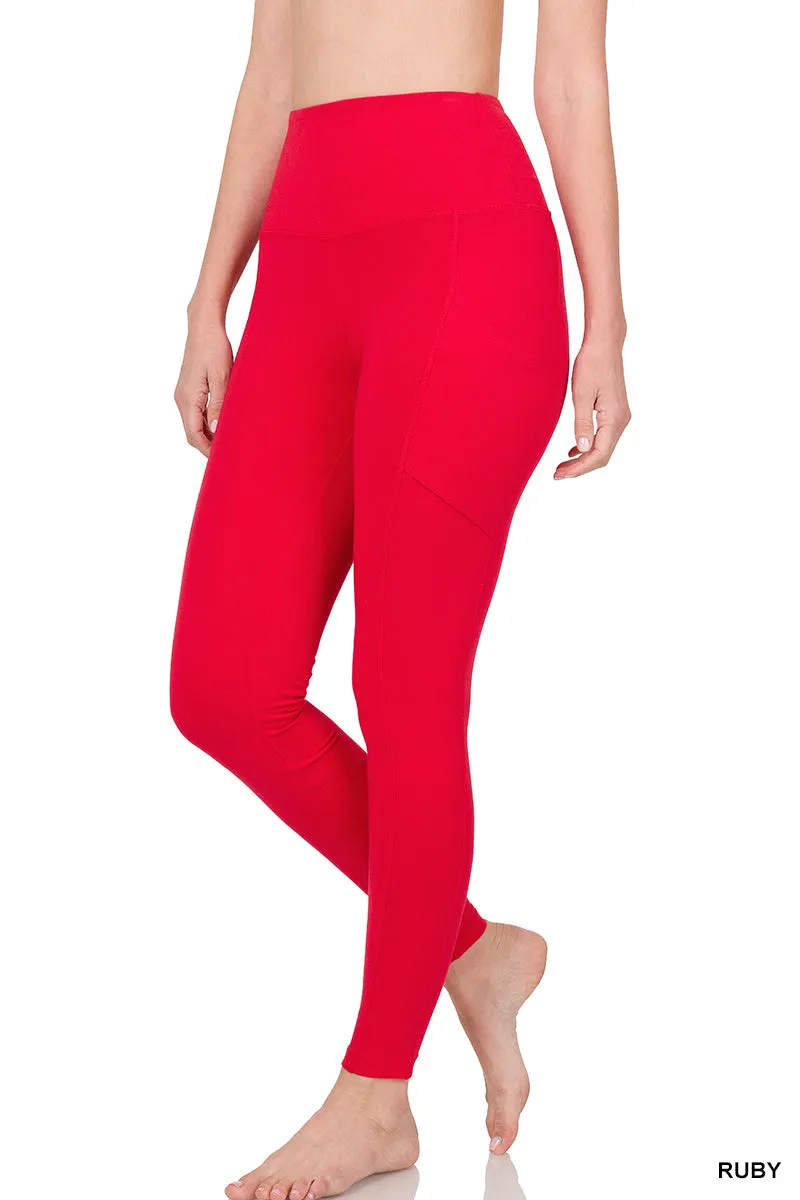 Devin Essential Leggings || Ruby