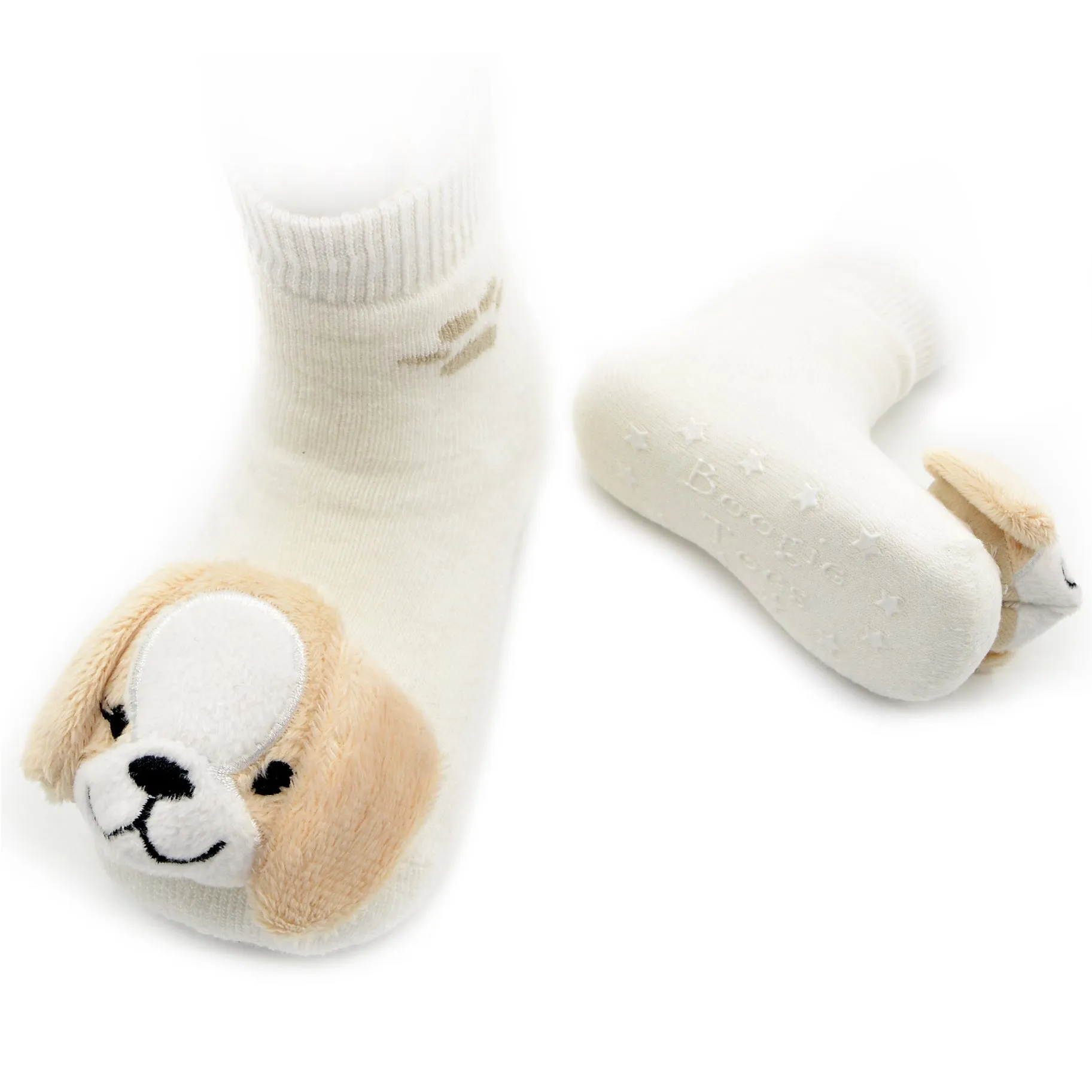 Dog-Themed Boogie Toes Rattle Socks for Toddlers