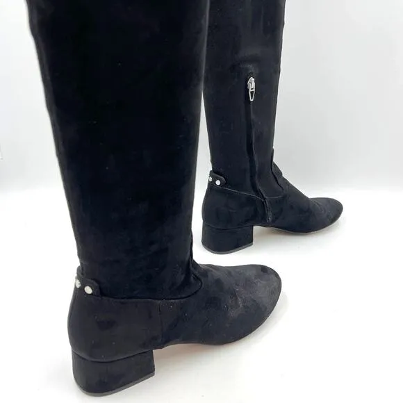 Dolce Vita Jimmy Boot Black Stella Suede Over the Knees Thigh High