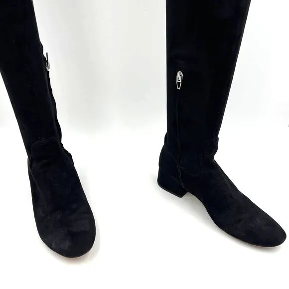Dolce Vita Jimmy Boot Black Stella Suede Over the Knees Thigh High