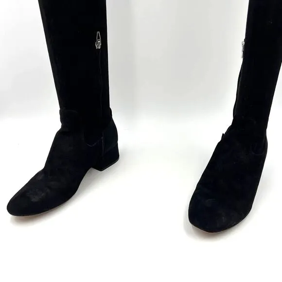 Dolce Vita Jimmy Boot Black Stella Suede Over the Knees Thigh High