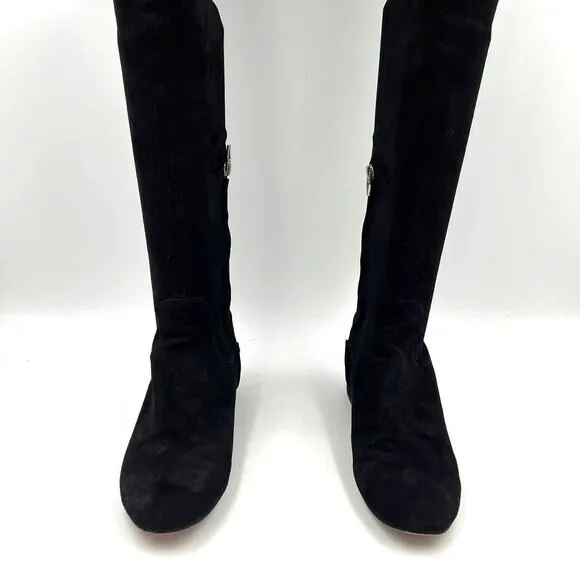 Dolce Vita Jimmy Boot Black Stella Suede Over the Knees Thigh High