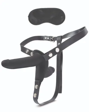 Double Penetrator Strap on Harness with Dual Silicone Dildos