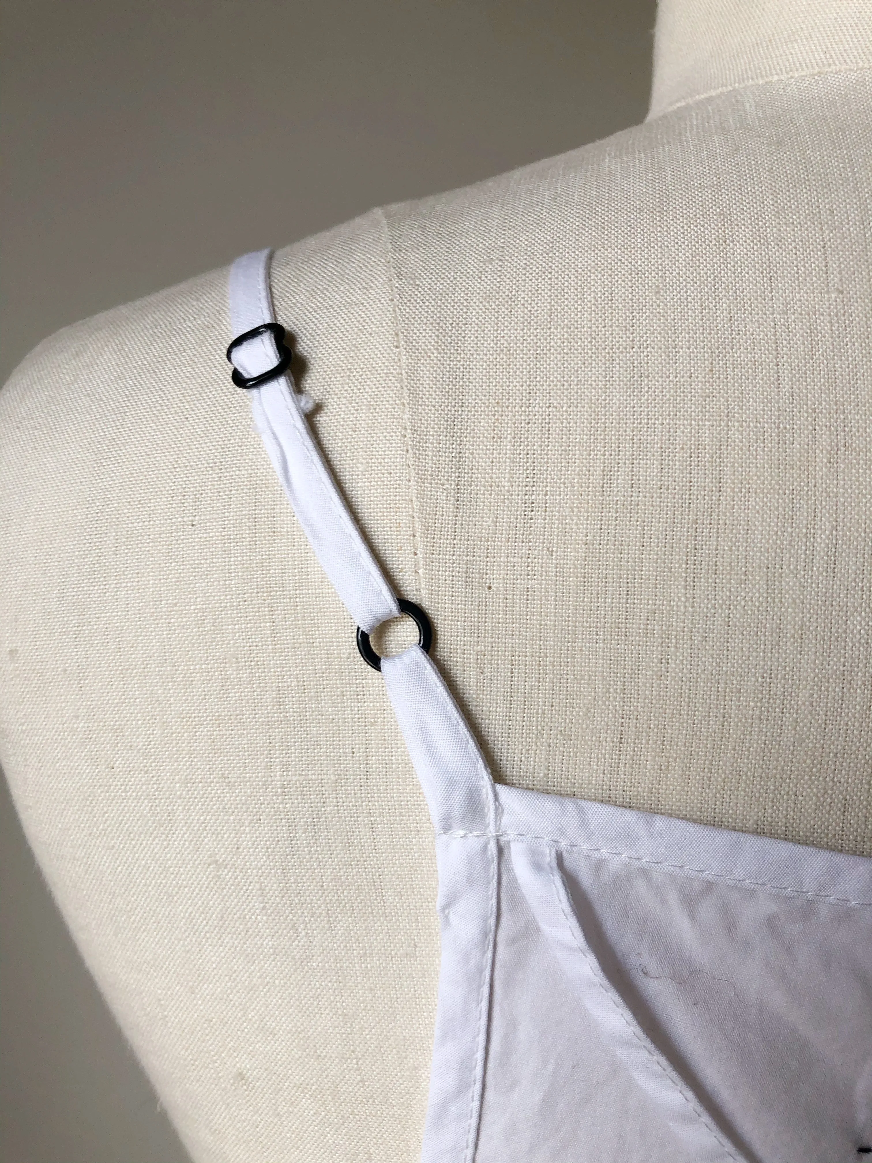 double tier cotton slip dress with ties