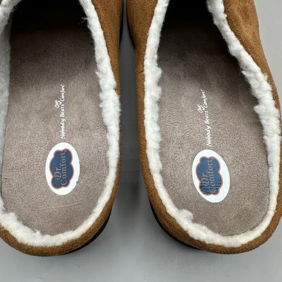 Dr Comfort Easy Comfort Slippers Men's Size 10 W Diabetic Sleepers Gel Inserts