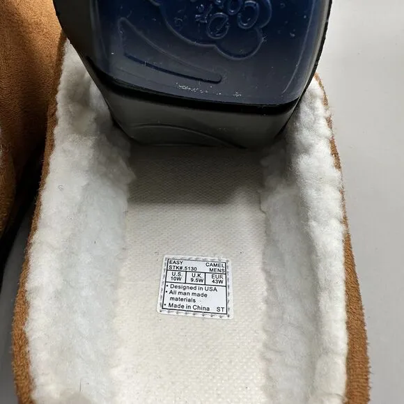 Dr Comfort Easy Comfort Slippers Men's Size 10 W Diabetic Sleepers Gel Inserts