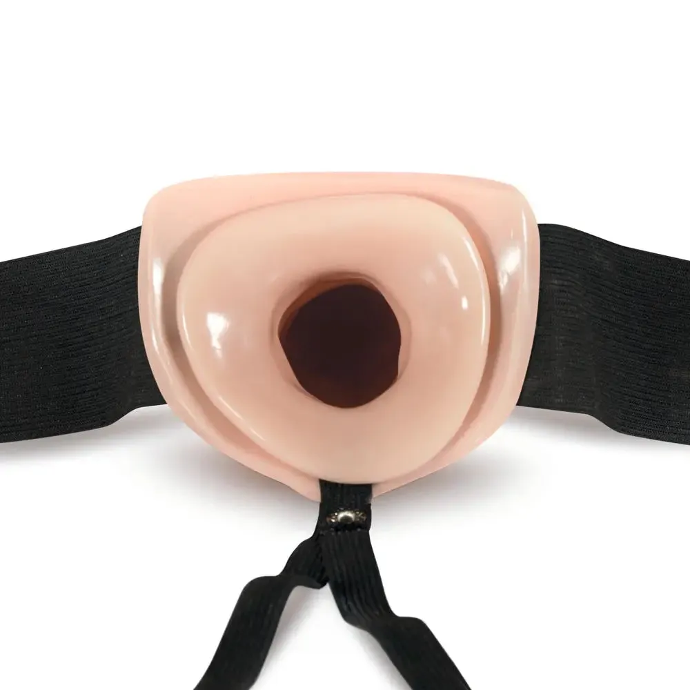 Dr. Skin Hollow Strap on 6 Inch Vanilla
