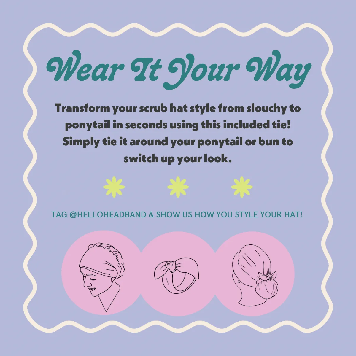 DuoStyle Scrub Hat - Friends