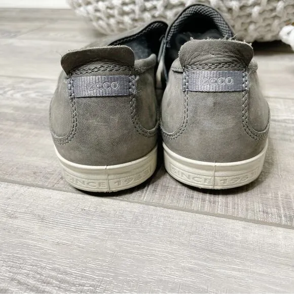 Ecco Men's Collin 2.0 Slip On Perforated Sneakers Dark Grey Size 39