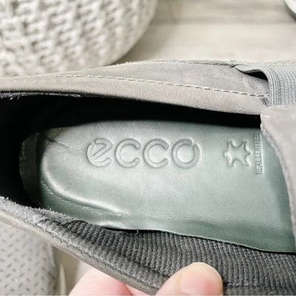 Ecco Men's Collin 2.0 Slip On Perforated Sneakers Dark Grey Size 39