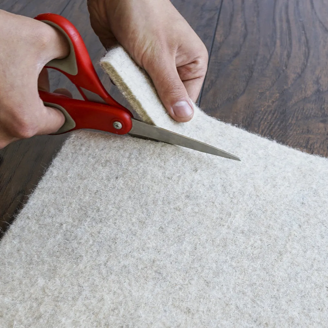 Eco-Plush 100% Felt Premium Cushioned Rug Pad (1/4") RugPadUSA Rug Pad Size: Rectangle 11' x 14'