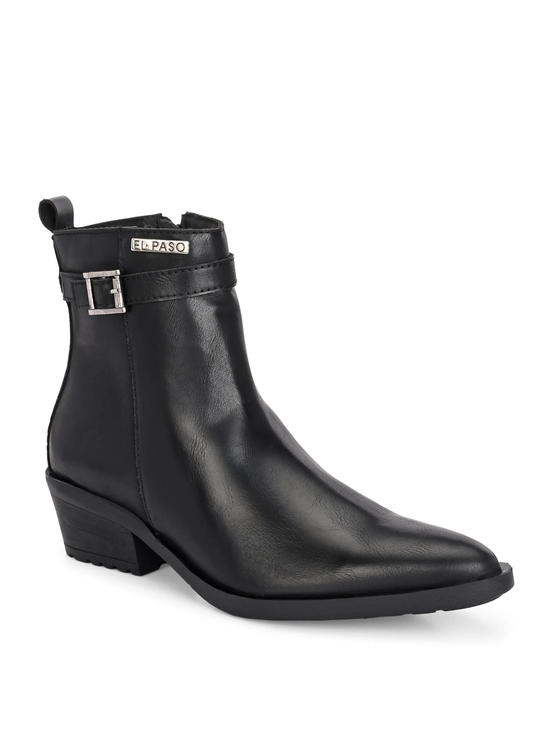 EL PASO Women Faux Leather Casual Slip On Boots