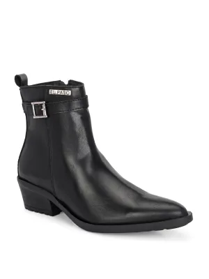 EL PASO Women Faux Leather Casual Slip On Boots