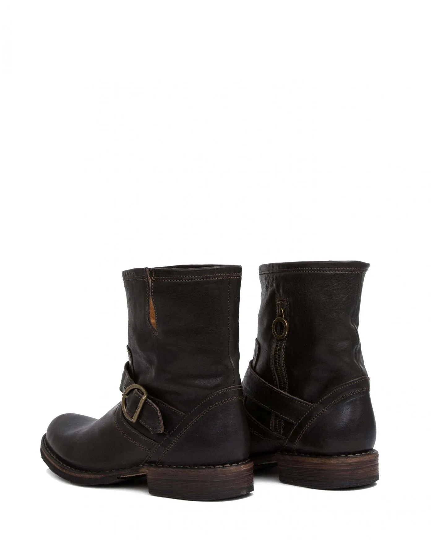 ELI Brown Leather Boots