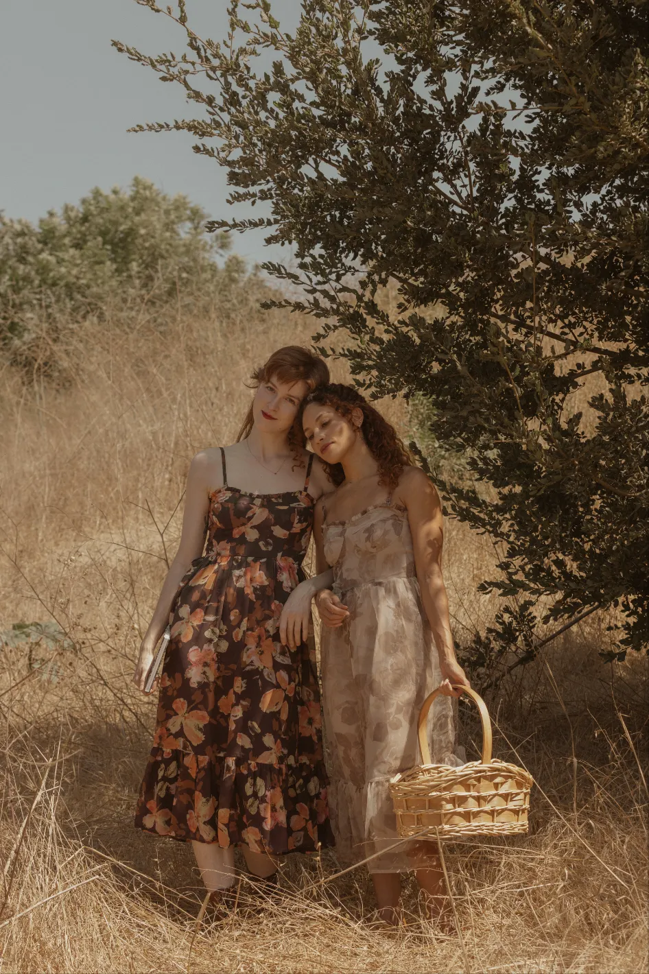 Elisabeta Dress in Chestnut Autumn Floral