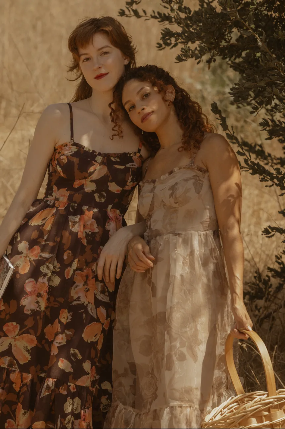 Elisabeta Dress in Chestnut Autumn Floral