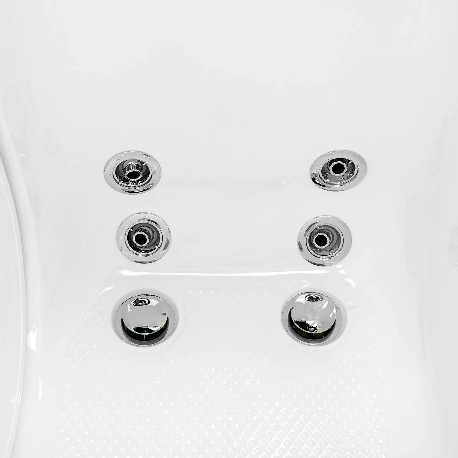 Ella's Bubbles OA3052HH-HB-L Capri Hydro Massage Acrylic Walk-In Bathtub, Left Outswing Door, Ella 5pc. Fast-Fill Faucet, Heated Seat, Dual 2" Drains, 30"x 52", White