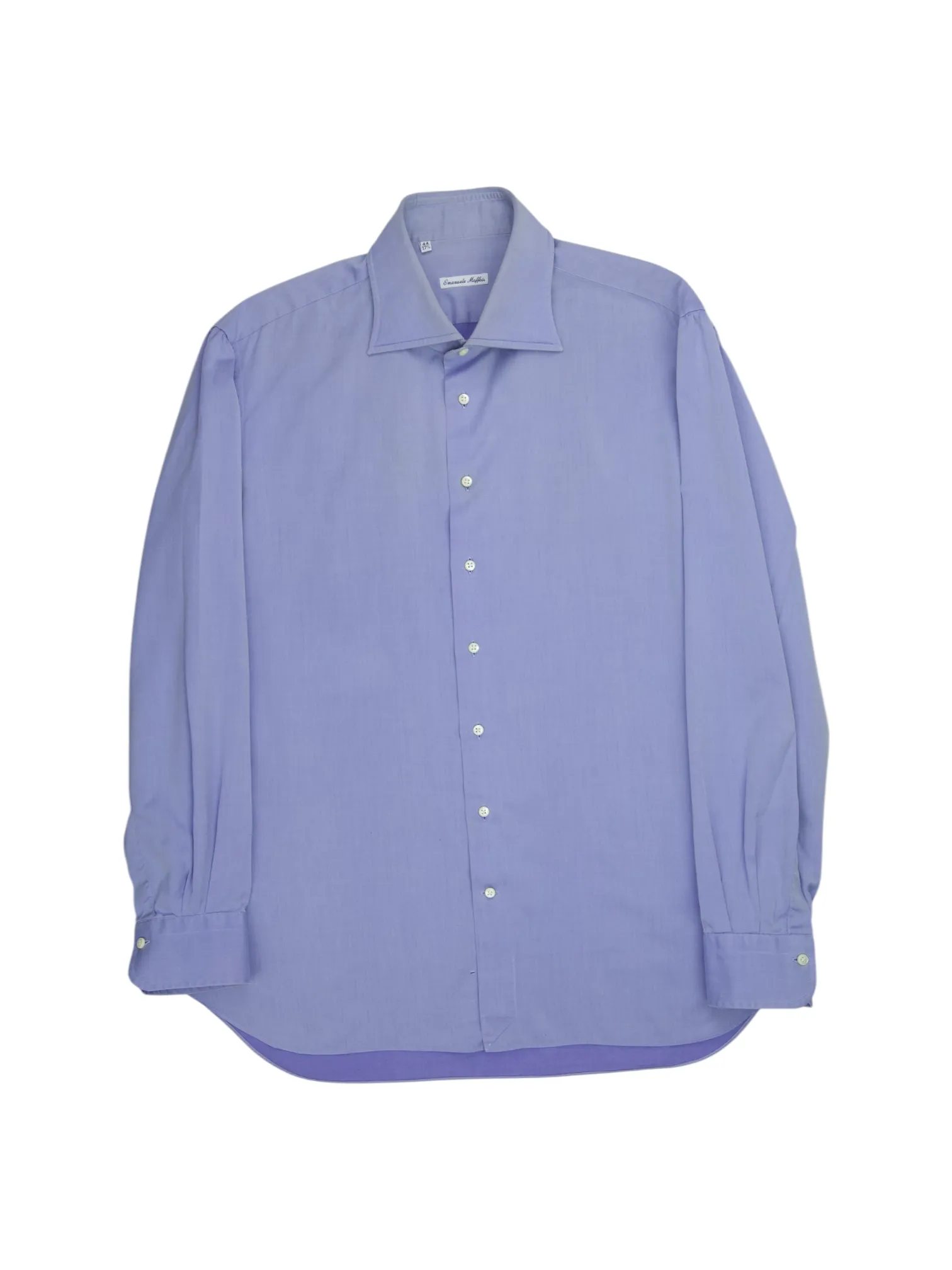 Emanuele Maffeis Light Blue Double-Faced Cotton Twill Shirt