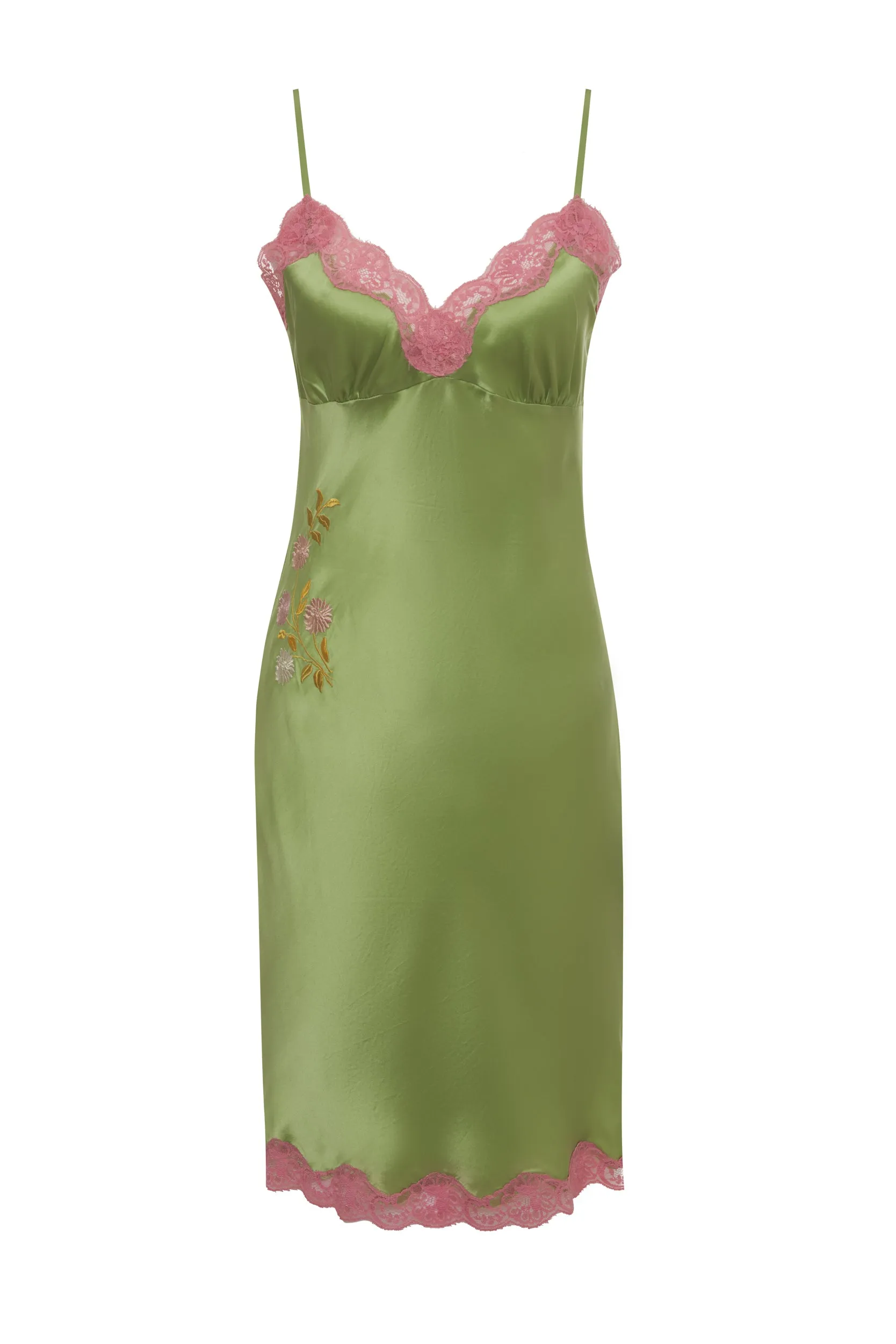 Embroidery Slip Dress