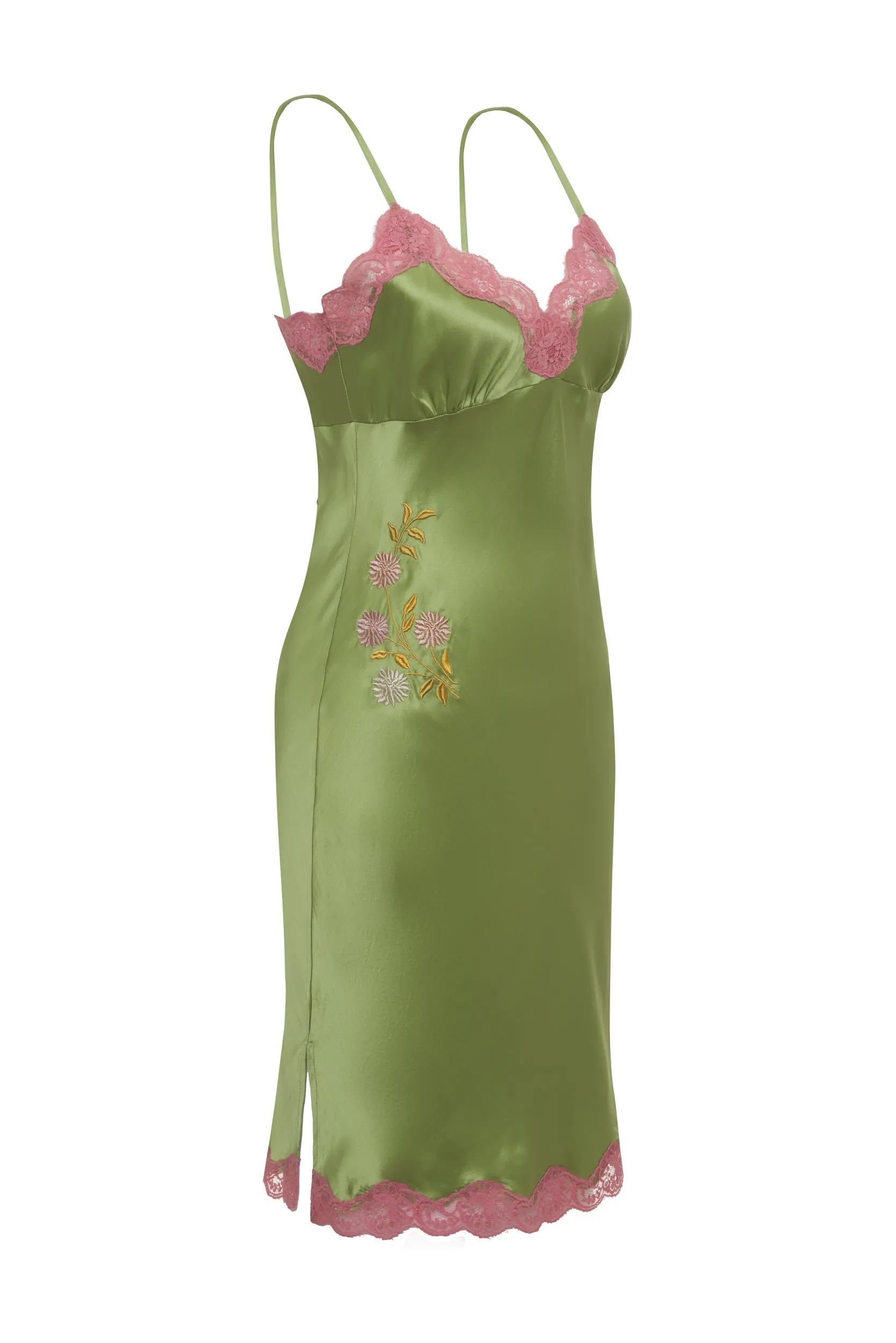 Embroidery Slip Dress