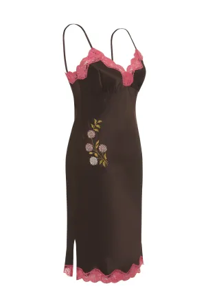 Embroidery Slip Dress