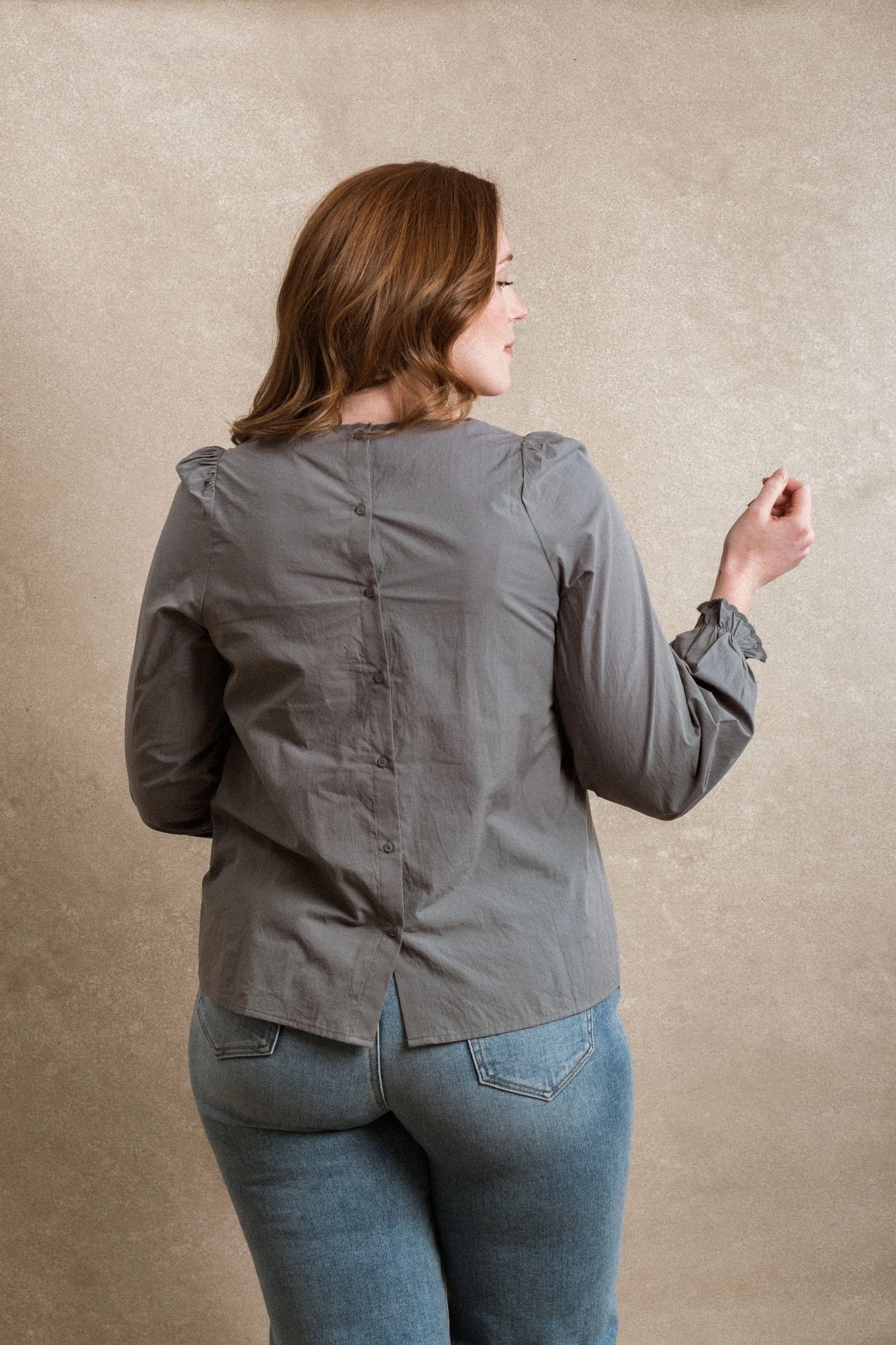 Evanston Blouse - Grey Blue