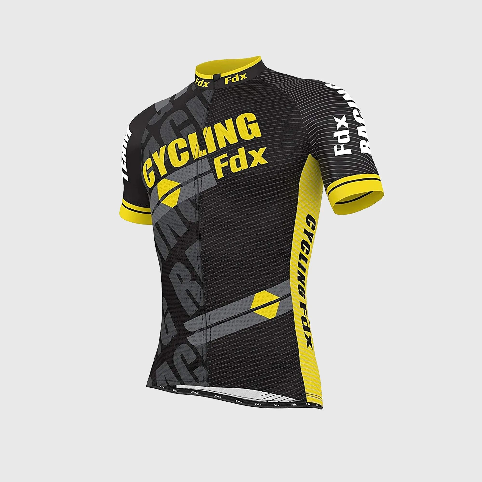 Fdx Core Yellow Men's & Boy's Short Sleeve Summer Cycling Jersey
