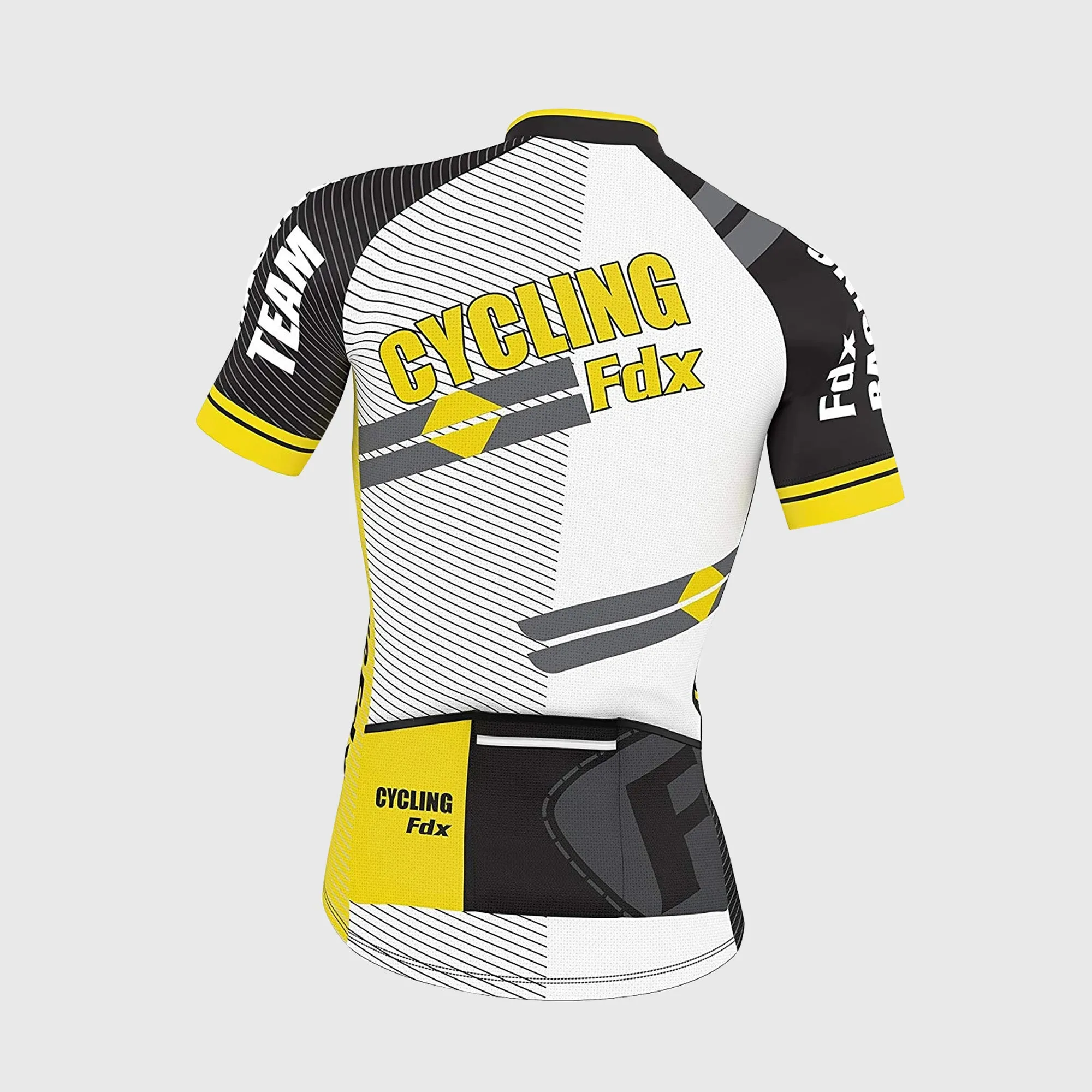 Fdx Core Yellow Men's & Boy's Short Sleeve Summer Cycling Jersey