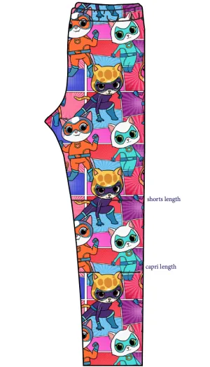 Fearless Felines Basic Leggings