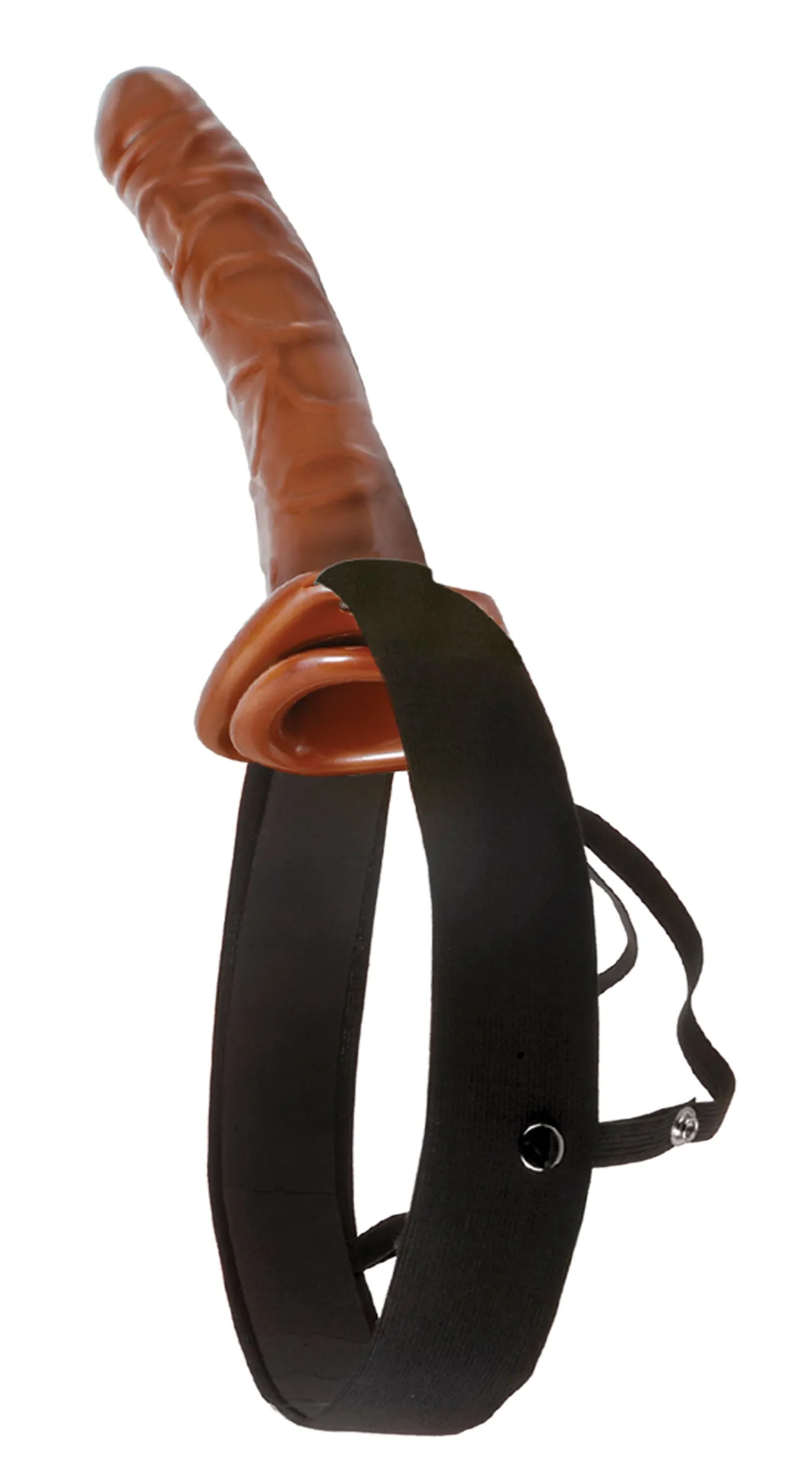 Fetish Fantasy Series 10&quot; Chocolate Dream Hollow Strap-On
