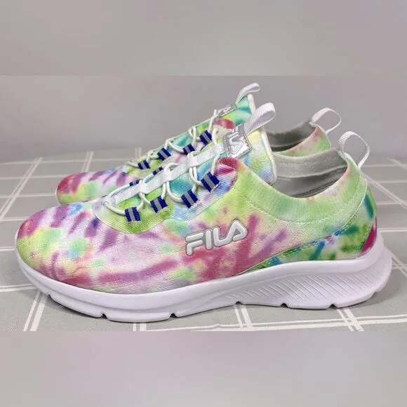 Fila Womens Tie Dye Size 8.5 Casual Slip On No Tie Sneakers Replacement Insoles