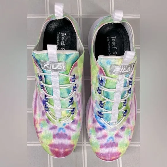 Fila Womens Tie Dye Size 8.5 Casual Slip On No Tie Sneakers Replacement Insoles