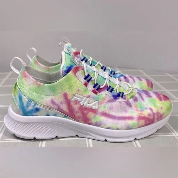 Fila Womens Tie Dye Size 8.5 Casual Slip On No Tie Sneakers Replacement Insoles