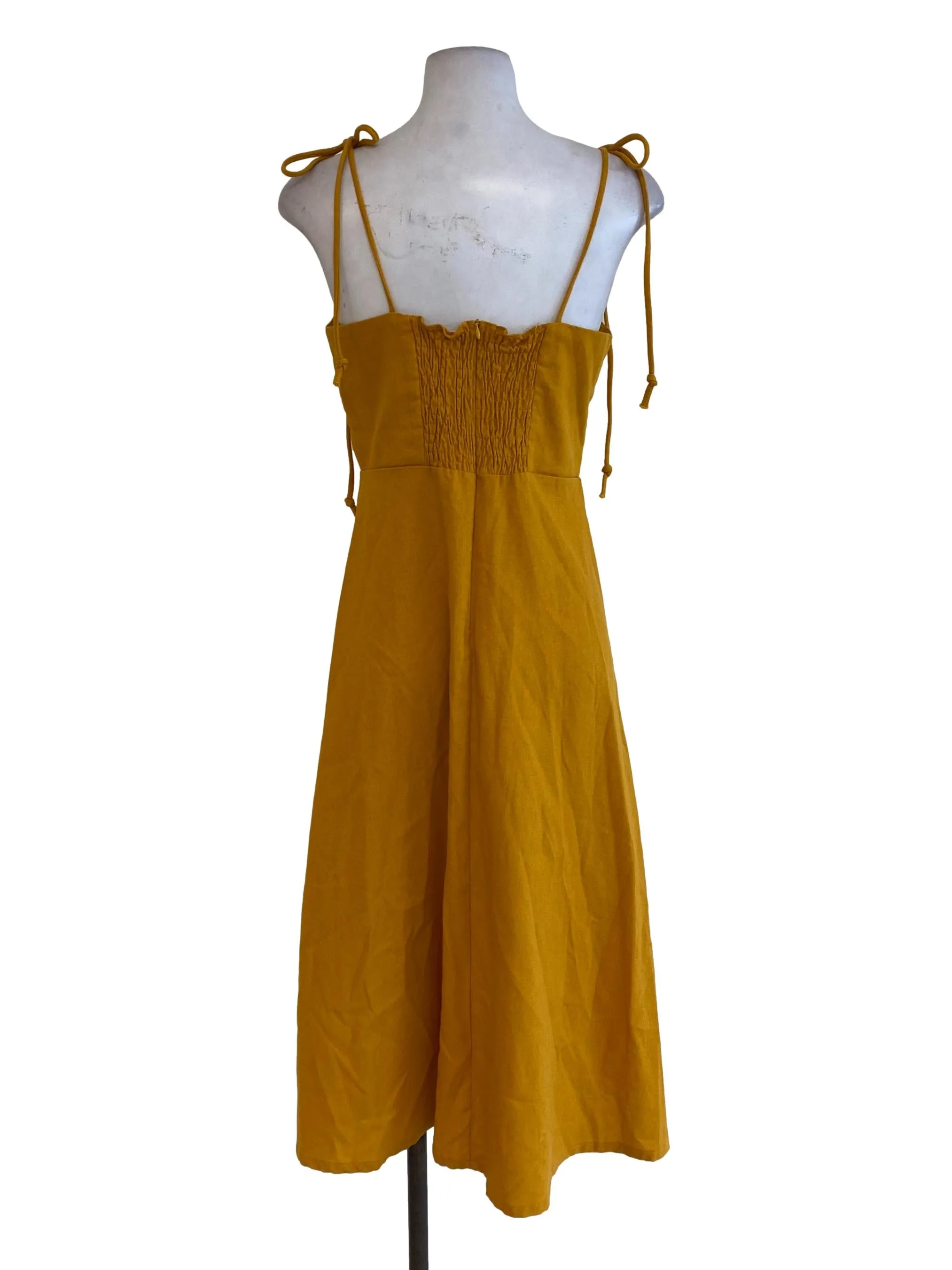 Fire Linen Slip Dress