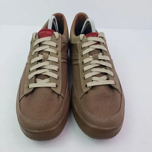 FitFlop Ffbuzz Mens Size 11 Brown Lace Up Casual Sneaker Shoes 386-286