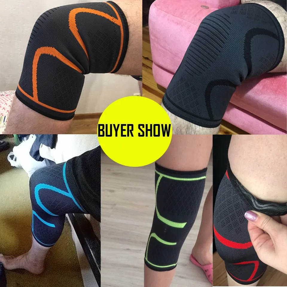 Fitness Running Cycling Knee Support Braces Elastic Nylon Sport Compression Knee Pad