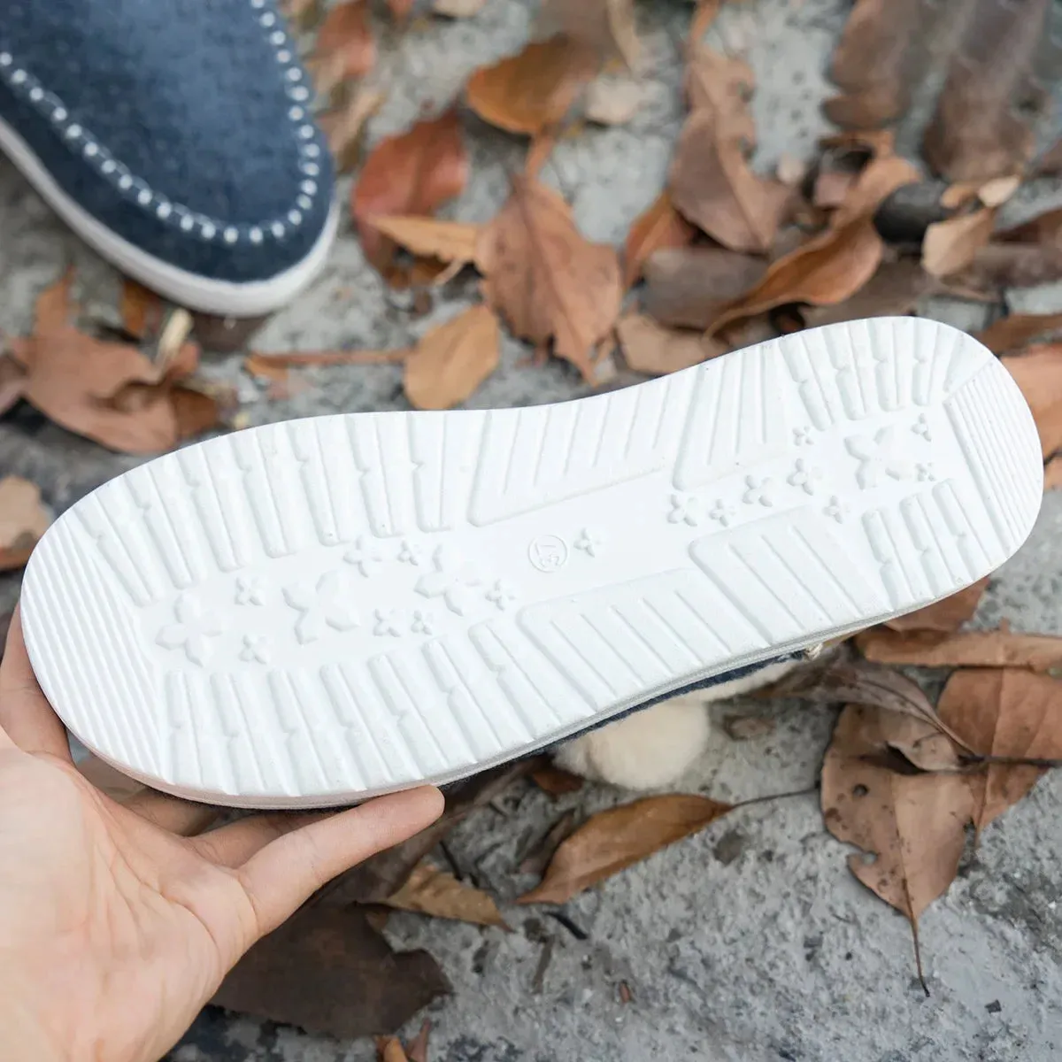 Fleece Ankle Boots, Cozy Furry Slip-On Winter Snow Boots