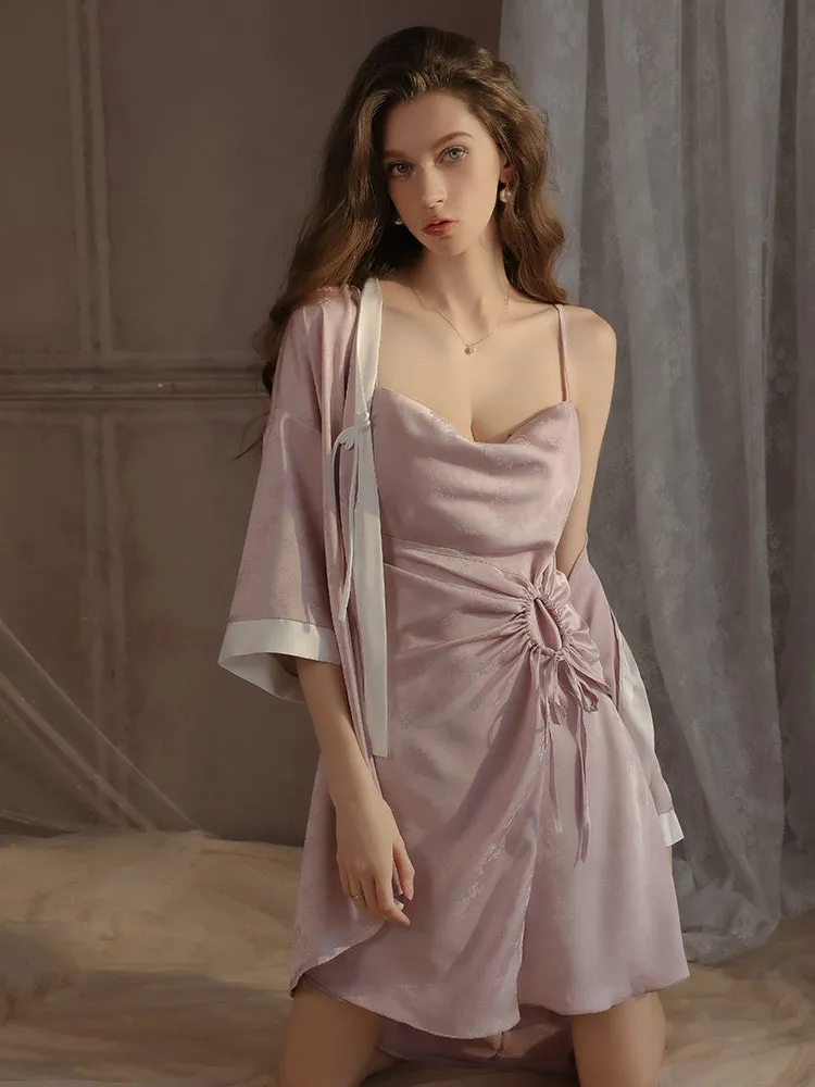 Floral Jacquard Wrap Slip