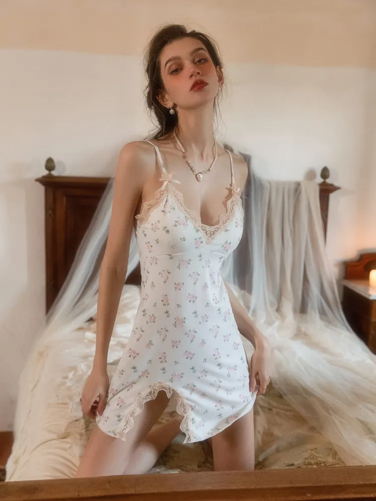 Floral Lace Slip Dress