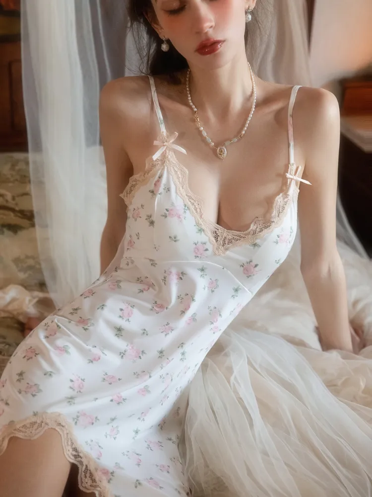 Floral Lace Slip Dress