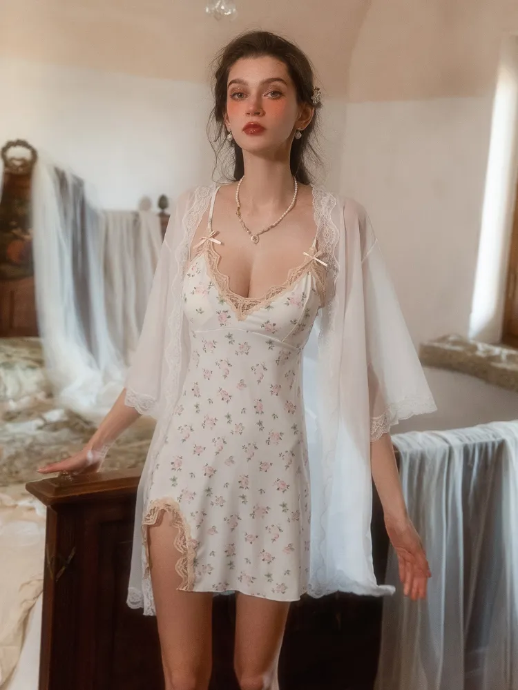 Floral Lace Slip Dress