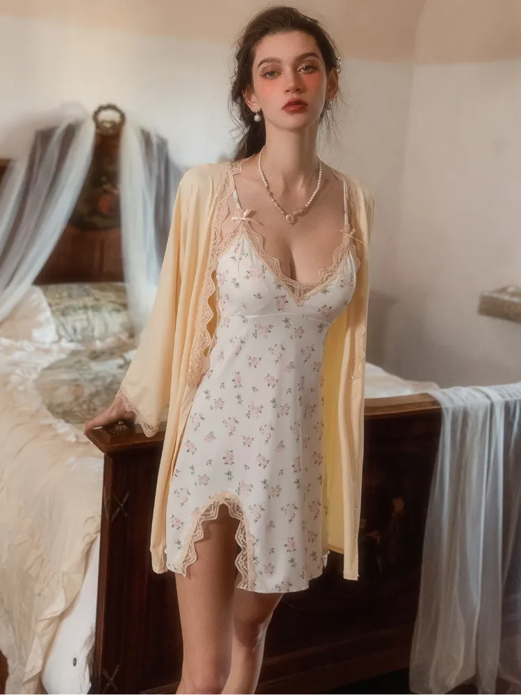Floral Lace Slip Dress